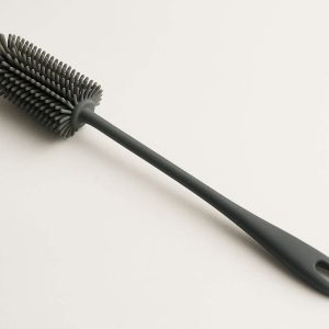 Multi Purpose Silicone Bottle Brush with Long Flexible Handle for Cleaning Narrow Neck Water Bottles and Vases